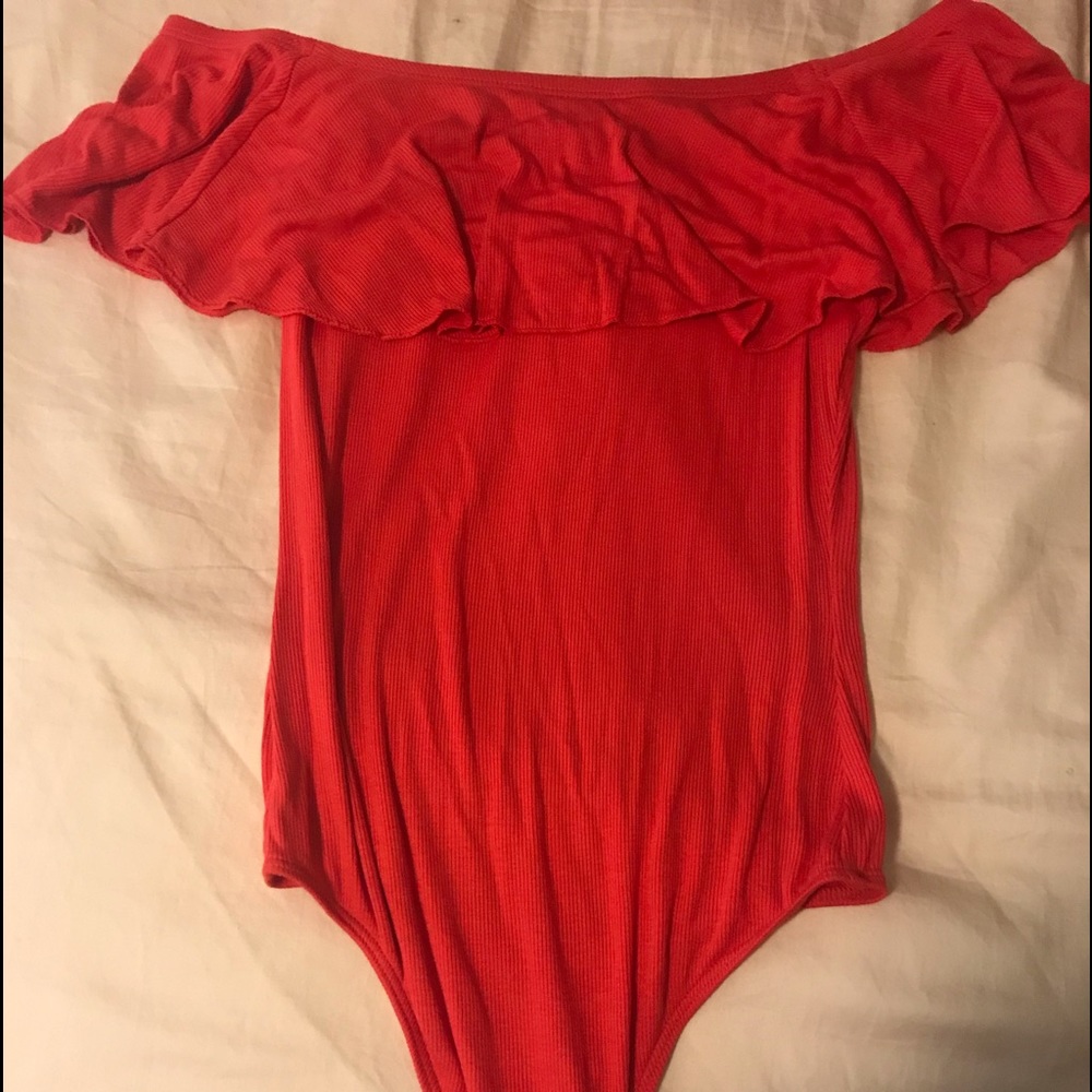 Off the shoulders body suit